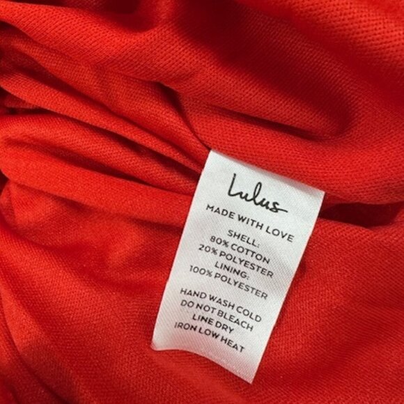 NWT Lulus Adorable Sight Red One-Shoulder Tiered Mini Dress - Picture 7 of 8